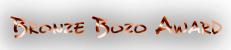 Bronze Bozo Award